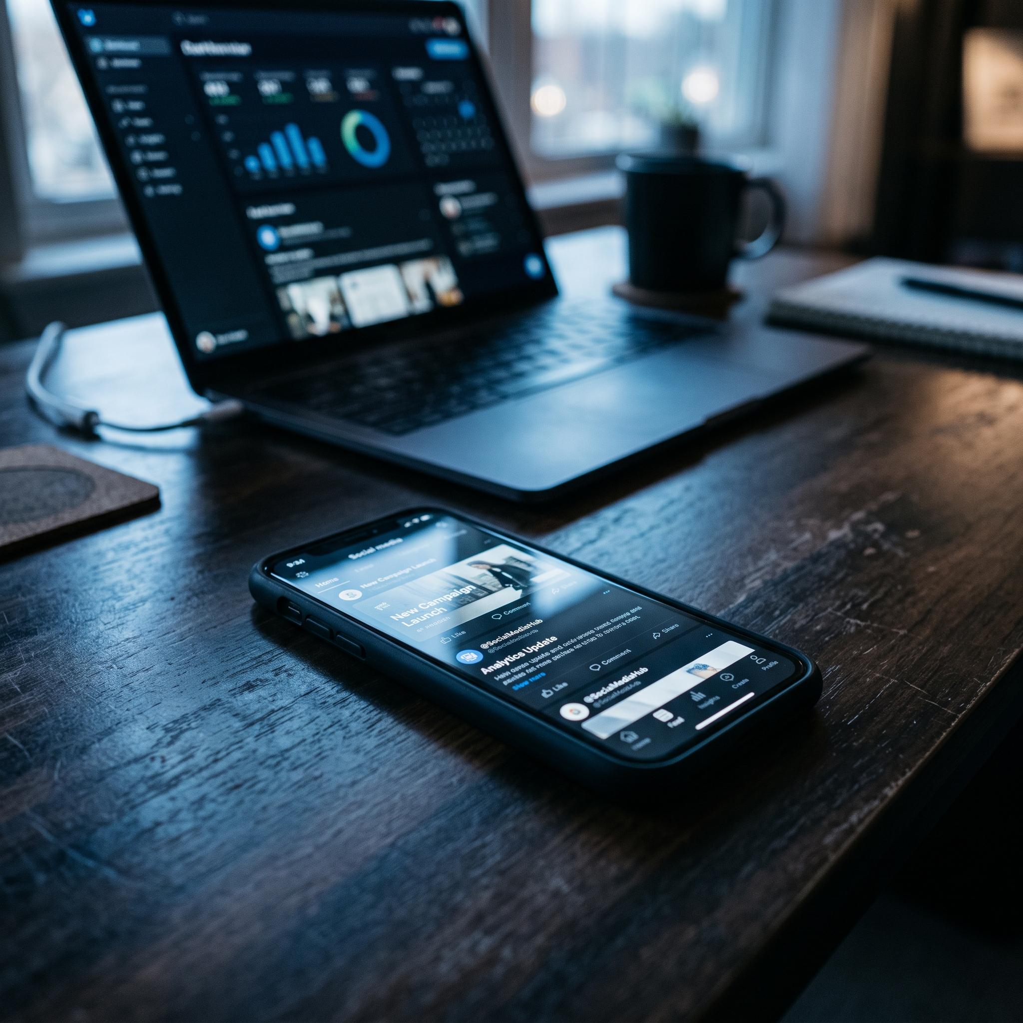 Social media account setup & management